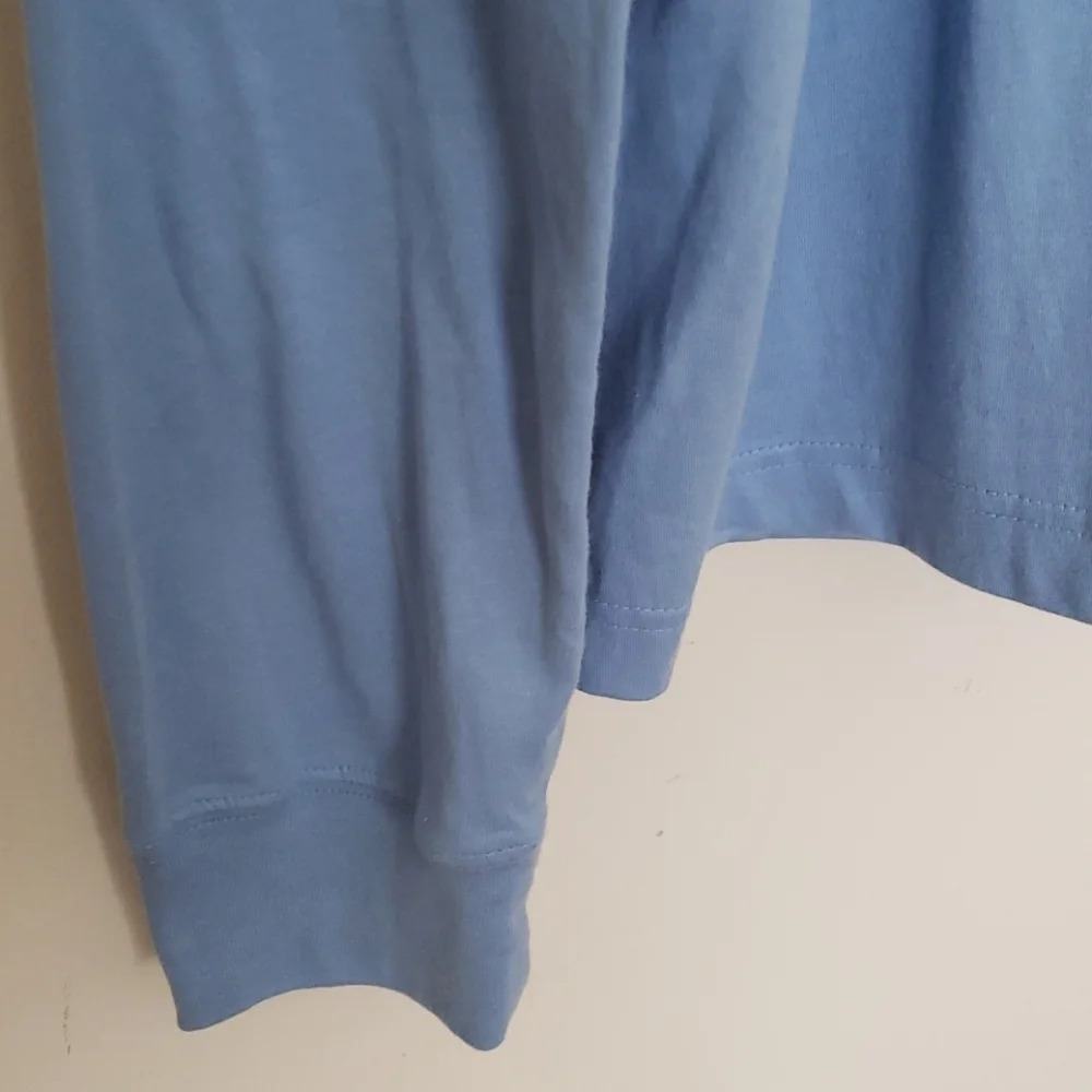Unisex Hooded Light Blue Long Sleeve Top - Picture 5 of 13